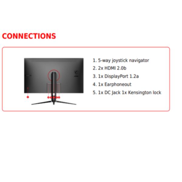 Msi g32cq5p monitor pc 80 cm (31.5") 2560 x 1440 pixel wide quad hd lcd nero - 9S6-3DB44H-027