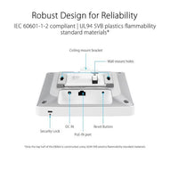 Asus eba63 expertwifi ax3000 dual-band poe 2402 mbit/s bianco supporto power over ethernet (poe) - 90IG0880-MO3C00