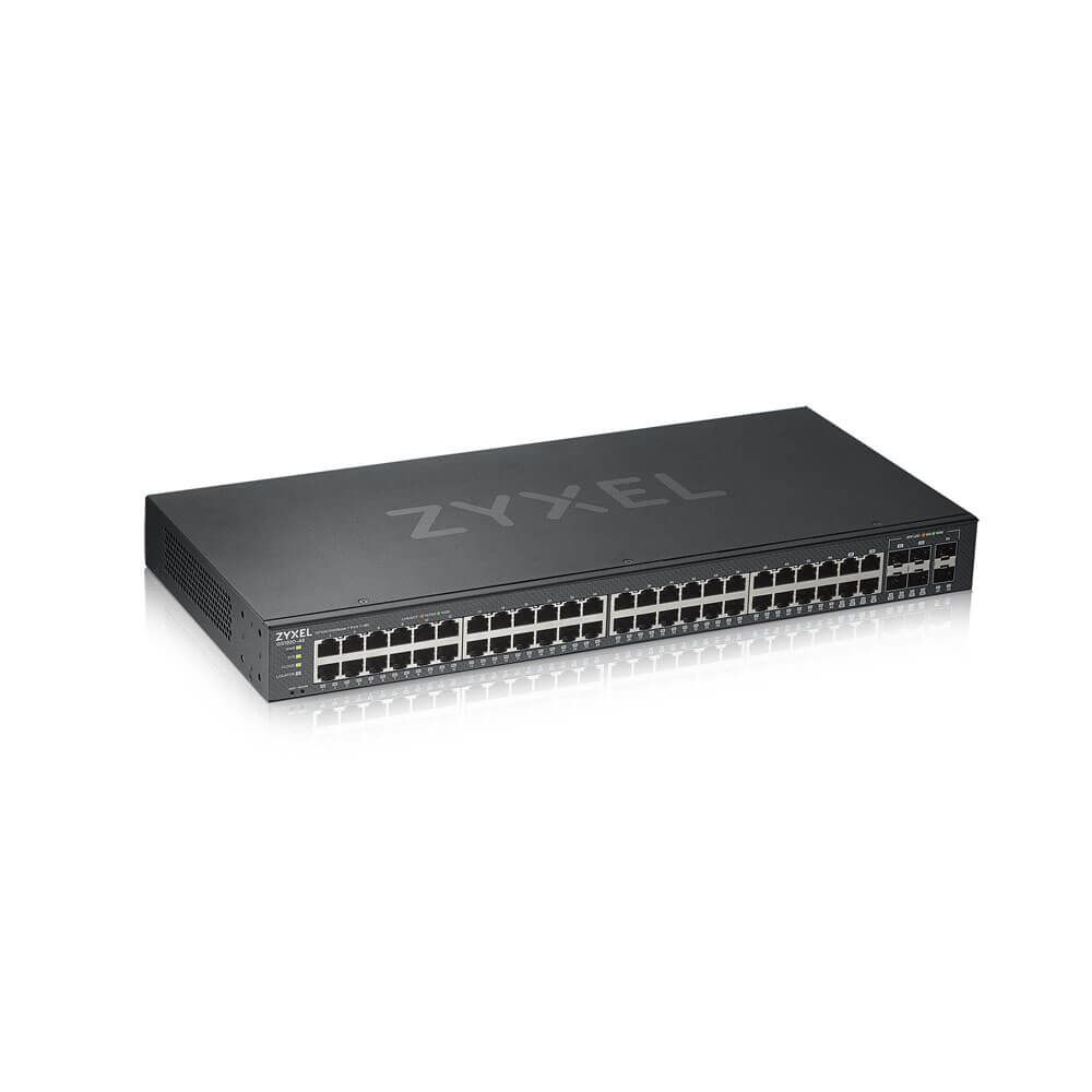 Zyxel gs1920-48v2 gestito gigabit ethernet (10/100/1000) nero - GS1920-48V2-EU0101F