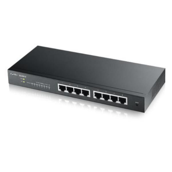 Zyxel gs1900-8 gestito l2 gigabit ethernet (10/100/1000) nero - GS1900-8-EU0102