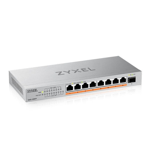 Zyxel xmg-108hp non gestito 2.5g ethernet (100/1000/2500) supporto power over ethernet (poe) - XMG-108HP-EU0101F