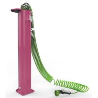 Fontana Tradizionale In Alluminio Garden Surprise Con Tubo Dell'Acqua A Scomparsa Colore Fuxia Cv-Gs145/4003