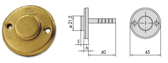 CISA 06110-00 PULSANTE OTTONE X SERR.ELETTR.