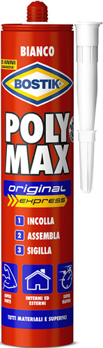 Adesivo di montaggio polymax original express 165gr bianco