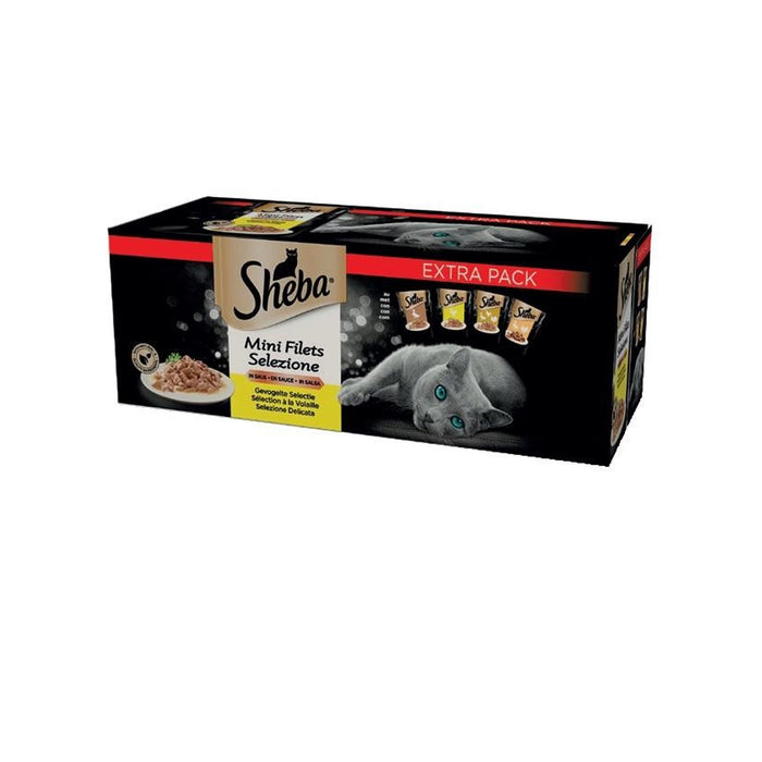 Sheba Selezione Delicata In Salsa Mini Filets Multipack 40x85gr Cibo Umido Per Gatti