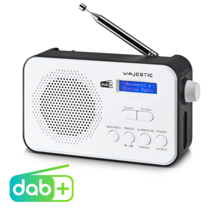 MAJESTIC RADIO PORTATILE DAB/DAB+/FM BK