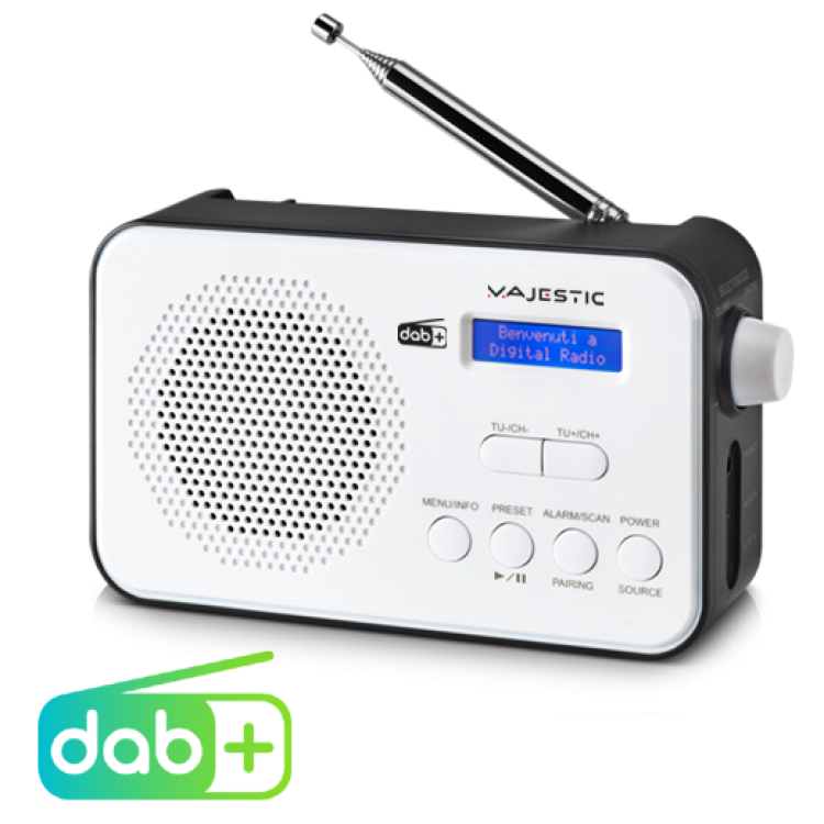 MAJESTIC RADIO PORTATILE DAB/DAB+/FM BK