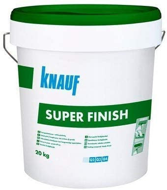 Super Finish-Stucco In Pasta Per La Finitura Delle Pareti A Secco Q2 Rasatura Q3-Q4 20 Kg-Knauf