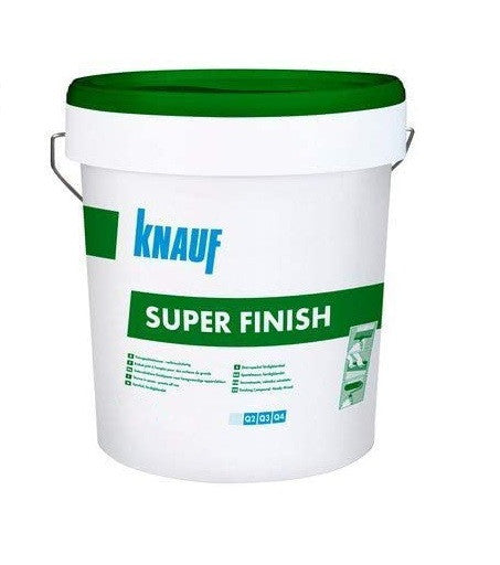 Super Finish-Stucco In Pasta Per La Finitura Delle Pareti A Secco Q2 Rasatura Q3-Q4 6 Kg-Knauf