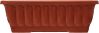 Vaso fioriera balconetta raccoglitore 40x18x16 plastica terracotta fiori piante