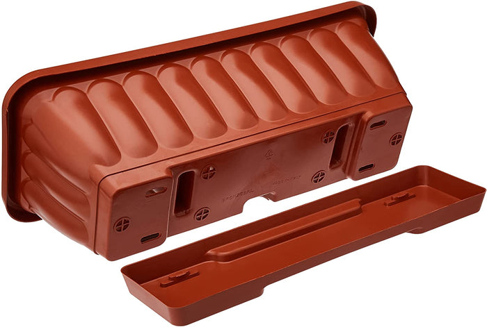 Vaso fioriera balconetta raccoglitore 40x18x16 plastica terracotta fiori piante