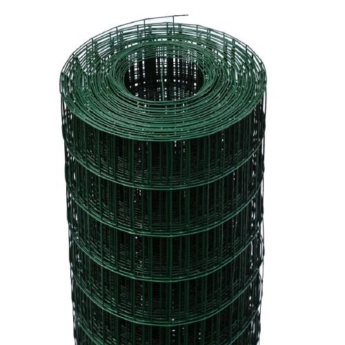 Rete Recinzione Elettrosaldata Metallica Plasticata VERDE maglia 50X75 mm H:200 cm Rotolo 25 mt 