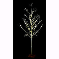 Albero di Natale LED 675 Nanoled Luce Calda Altezza 150 cm Struttura metallo dorato D2922