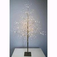 Albero di Natale LED 675 Nanoled Luce Calda Altezza 150 cm Struttura metallo dorato D2922