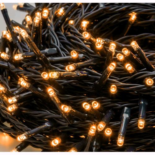 Serie Luci Natale 300 Led Luce Calda Traditional Filo 17 mt Uso Esterno D2199