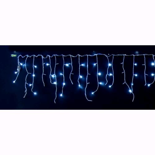 Tenda Cascata Luminosa Luci Natale 180 LED Bianco Freddo 450x50 cm Collegabile D2367