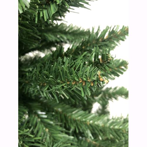 Albero di Natale SLIM GHERKIN Stretto Verde 150cm 288 Rami PVC Apertura Ombrello F4848