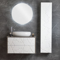 Mobile bagno Nazca sospeso - 80x46, CON COLONNA