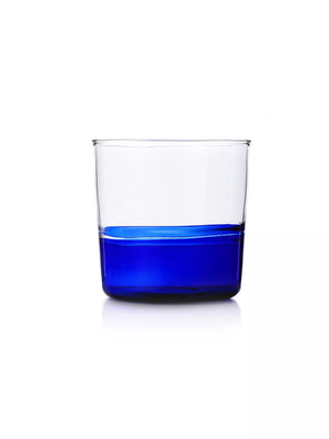 Bicchiere acqua 8cm Blu/Trasparente