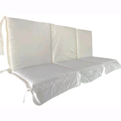 Cuscino per Dondolo 3 posti da Giardino Altalena Antimacchia idrorepellente sfoderabile 160x96 cm (95098)