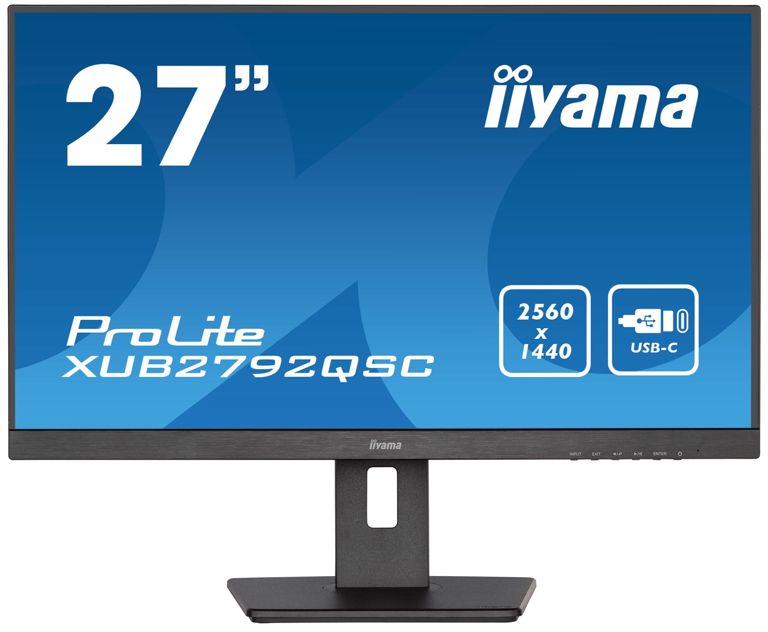 Iiyama prolite monitor pc 68,6 cm (27") 2560 x 1440 pixel wide quad hd led nero - XUB2792QSC-B5