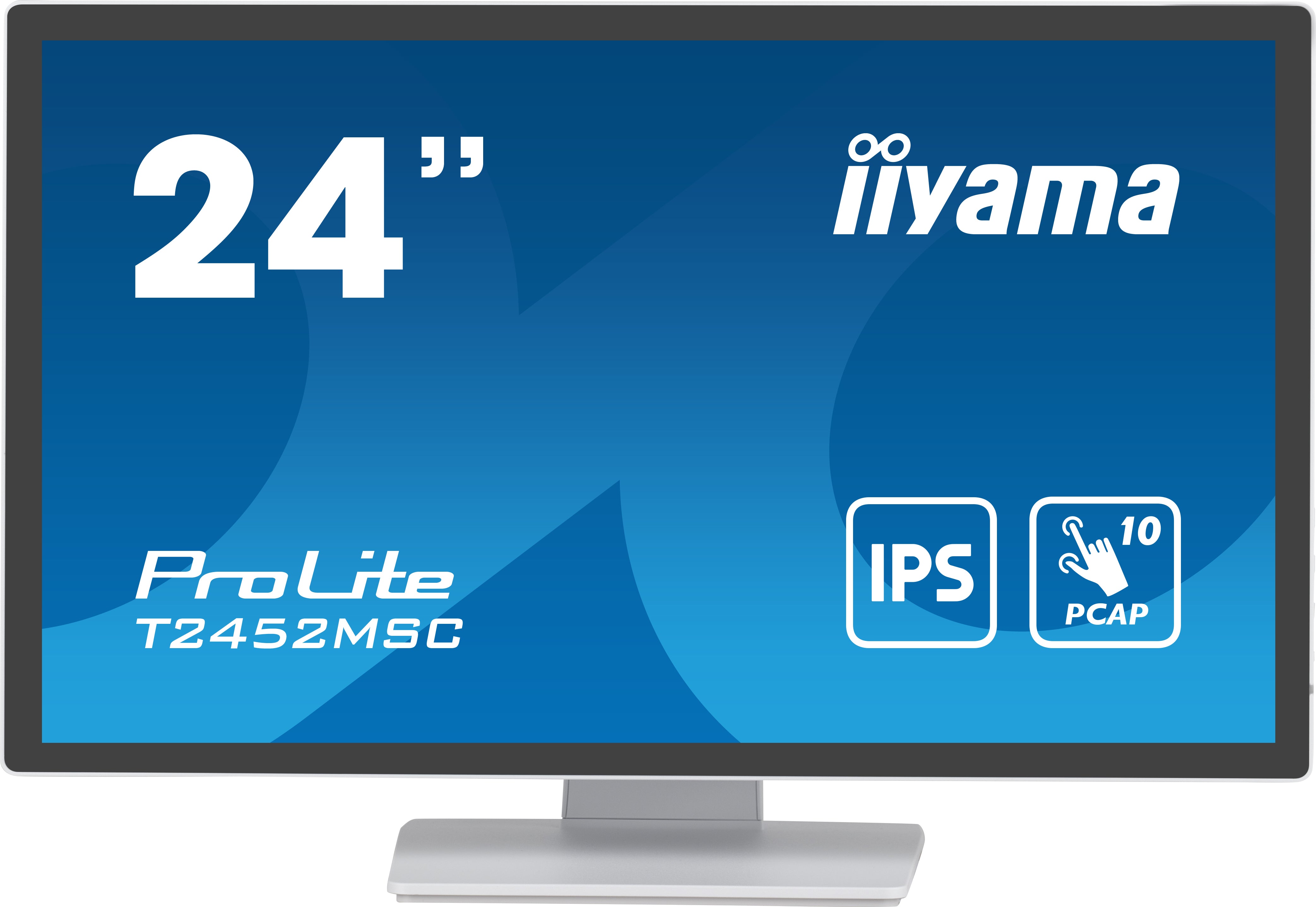 Iiyama prolite monitor pc 60,5 cm (23.8") 1920 x 1080 pixel full hd lcd touch screen multi utente bianco - T2452MSC-W1