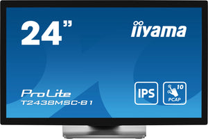 Iiyama prolite monitor pc 60,5 cm (23.8") 1920 x 1080 pixel full hd led touch screen nero - T2438MSC-B1