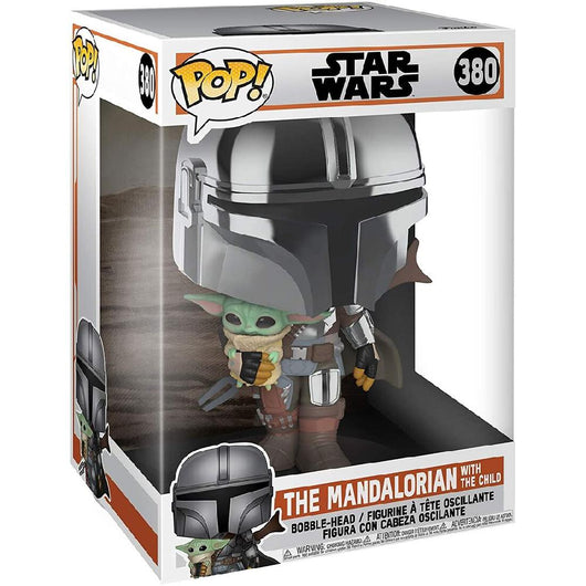 Figura POP Star Wars Mandalorian con Yoda Child 25 cm