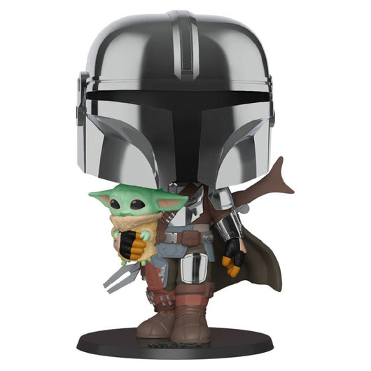 Figura POP Star Wars Mandalorian con Yoda Child 25 cm