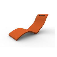 Sdraio Chaise Longe Lettino Prendisole In Polietilene Colore Arancione Cv-S010/2009