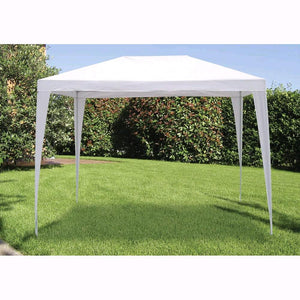 Gazebo con telo in PE 105 gr/mq da 2x3 metri Bianco da Giardino per Banchetti