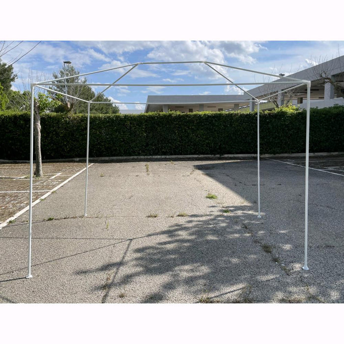 Gazebo con telo in PE 105 gr/mq da 2x3 metri Bianco da Giardino per Banchetti