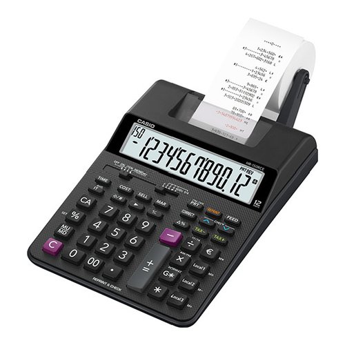 Calcolatrice casio hr 150rc hr series printing calculator black