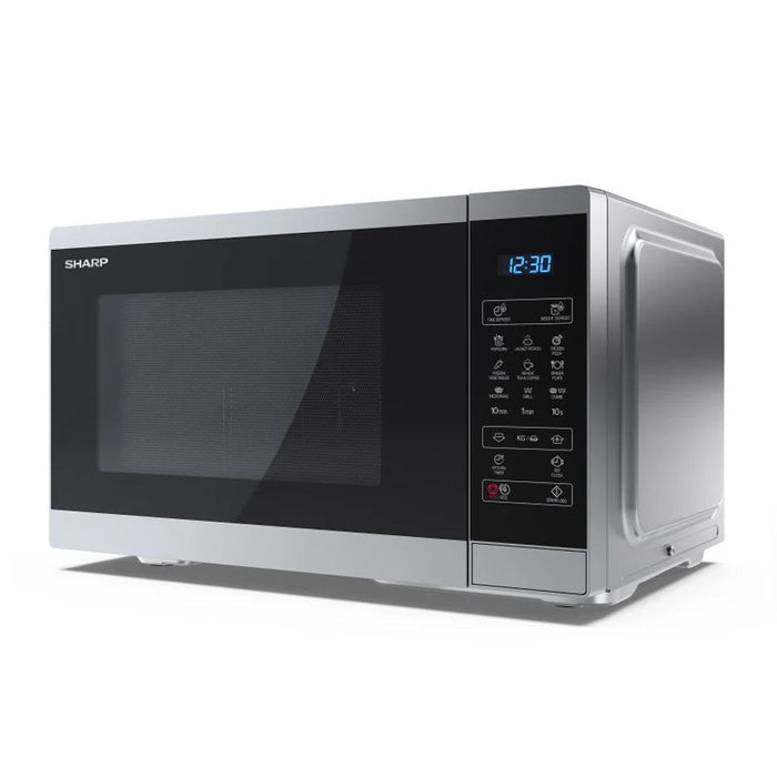 Sharp yc-mg252ae-s forno a microonde superficie piana microonde con grill 25 l 900 w nero, argento - SHAYCMG252AES