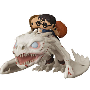 Figura POP Harry Potter Gringotts Dragon con Harry, Ron e Hermione