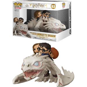 Figura POP Harry Potter Gringotts Dragon con Harry, Ron e Hermione