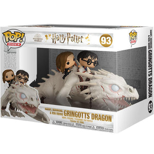 Figura POP Harry Potter Gringotts Dragon con Harry, Ron e Hermione