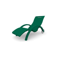 Sdraio Chaise Longe Lettino  Da Esterno Prendisole In Polietilene Colore Verde Scuro Cv-S110/6016