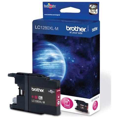 Brother lc1280xlm cartuccia d'inchiostro 1 pz originale resa elevata (xl) magenta