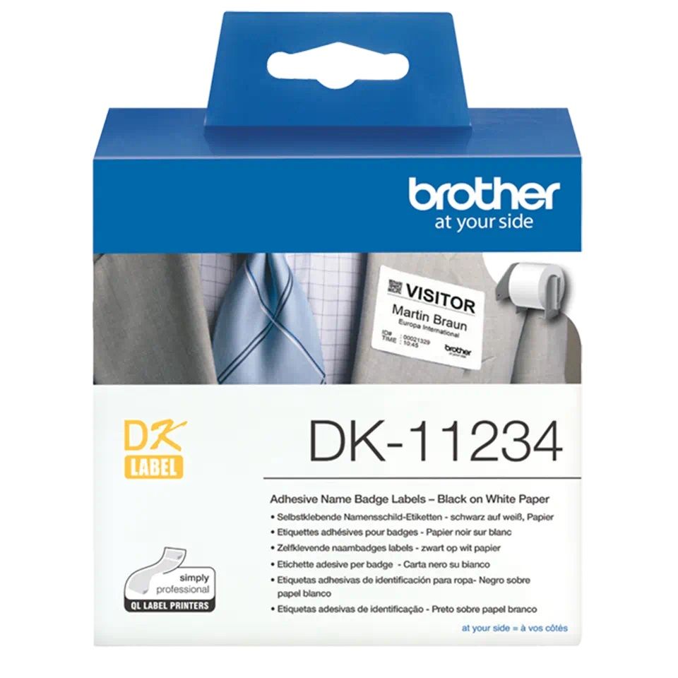 Brother dk-11234 etichetta per stampante bianco etichetta per stampante autoadesiva - DK11234