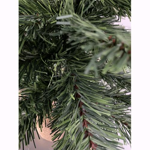 Albero di Natale Pinetto Alberello 60 Cm 67 Rami in PVC con base in Juta