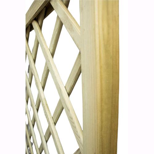 Pannello Grigliato Legno di Pino Impregnato 40x180 cm Rettangolare da Giardino