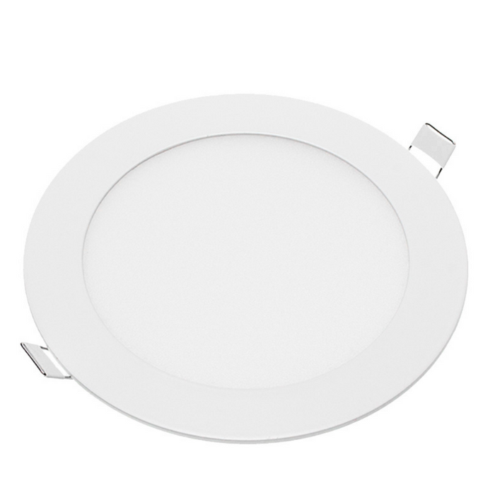 Pannello led incasso 155 cm 12watt slim tondo soffitto alimentatore incluso temperatura 4500k bianco