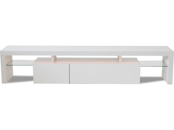 Mobile TV 187,5 cm Bianco con LED Habitat et Jardin