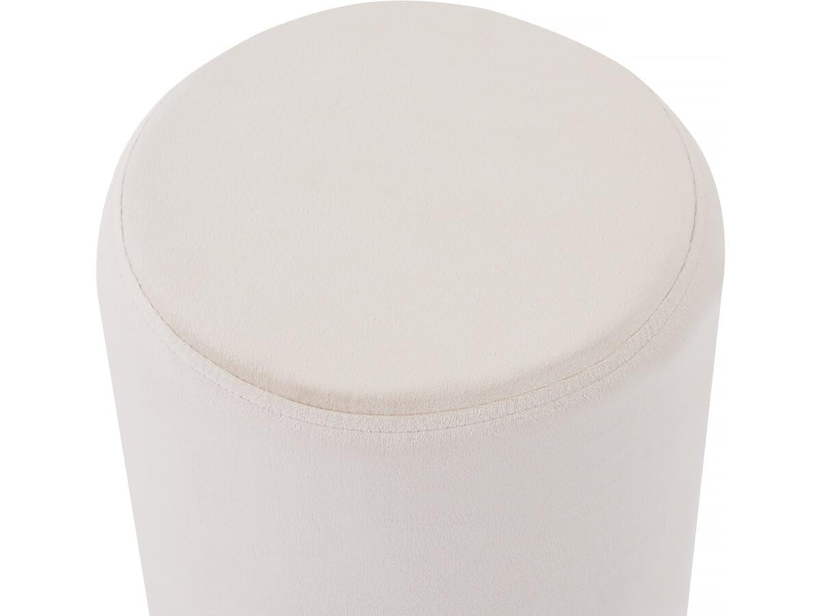 Pouf Velluto Beige 60x60x40 cm Habitat et Jardin Lorraine Moderno