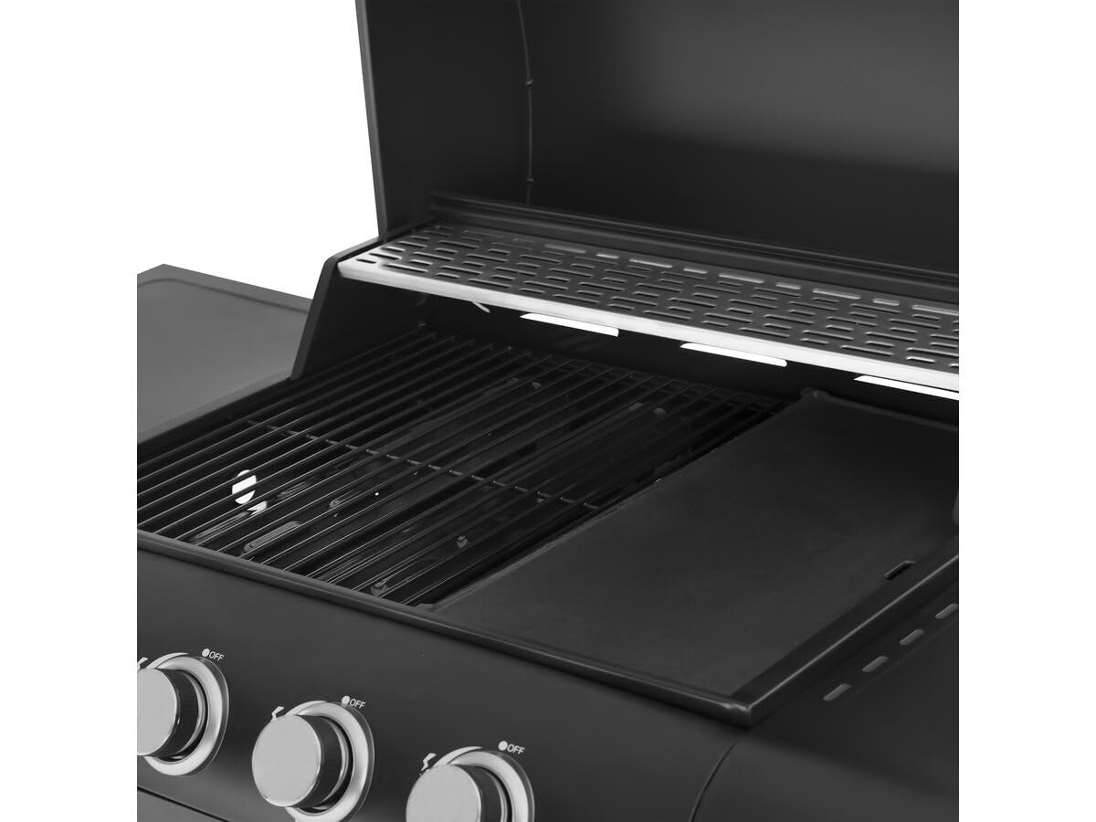 Habitat et Jardin Barbecue a Gas 5+1 Fornelli 14,5 kW Griglia Acciaio Inox