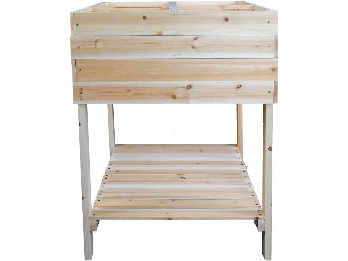 Habitat et Jardin Orto Rialzato 80x60x80cm Legno Marrone