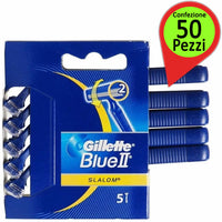 Rasoio usa e getta gillette blue ii slalom confezione da 50 rasoi