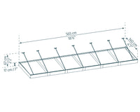 Pensilina Da Esterno Sophia XL 565X140X67 cm  Trasparente