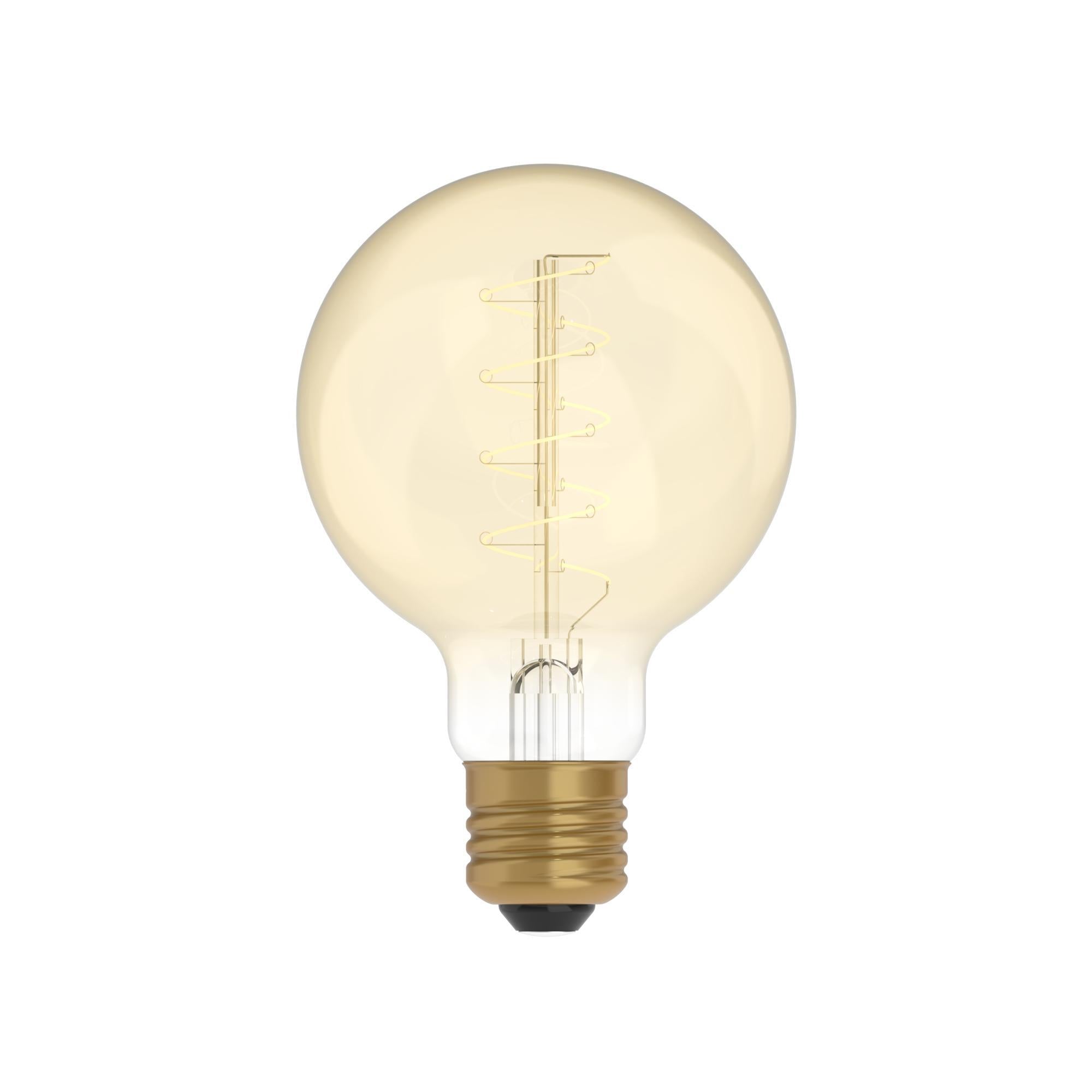 Lampadina led vintage con finitura oro